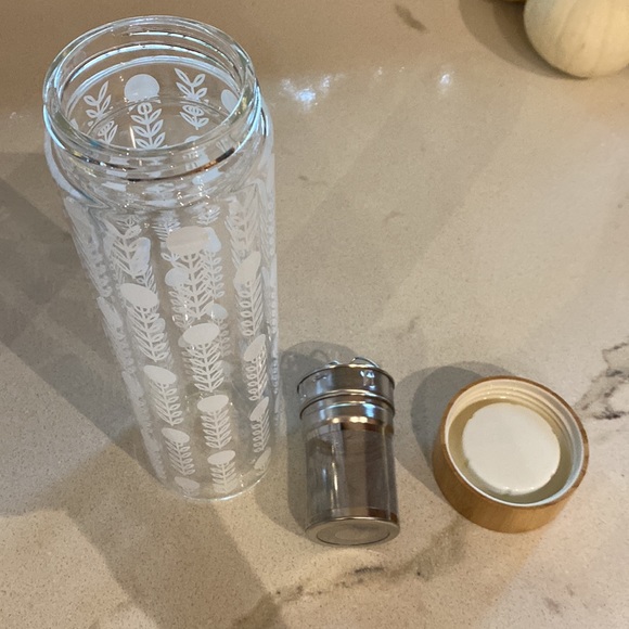 ✨4for12✨PINKY UP Glass Tea Infuser Tumbler Mug - Picture 2 of 2